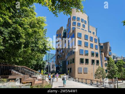 Frank Gehry designed Dr Chau Chak Building, UTS, Sydney, New South Wales, Australia on 28 December 2022 Stock Photo
