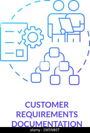 Customer requirements documentation concept icon Stock Vector Image ...