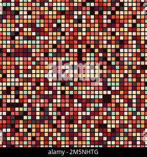 Color checkered squares background generative pattern illustration Stock Vector