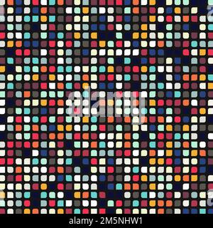 Color checkered squares background generative pattern illustration Stock Vector