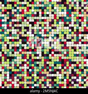 Color checkered squares background generative pattern illustration Stock Vector