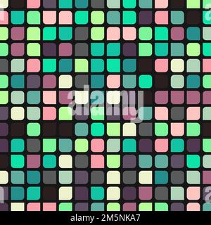 Color checkered squares background generative pattern illustration Stock Vector
