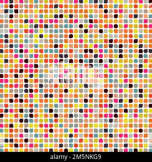 Color checkered squares background generative pattern illustration Stock Vector