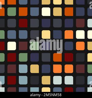 Color checkered squares background generative pattern illustration Stock Vector