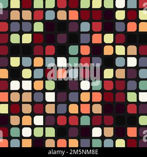 Color checkered squares background generative pattern illustration Stock Vector