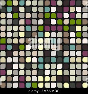 Color checkered squares background generative pattern illustration Stock Vector