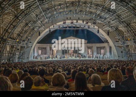 Crucifixion Scene, Oberammergau Passion Play 2022 Stock Photo