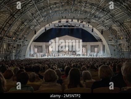 Crucifixion Scene, Oberammergau Passion Play 2022 Stock Photo