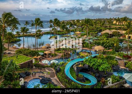 GRAND HYATT RESORT & SPA KOLOA KAUAI HAWAII USA Stock Photo