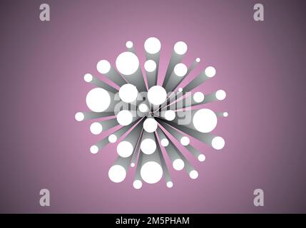 Halftone dots in circle form. round logo. vector dotted frame. design element Spiral dots background Stock Vector