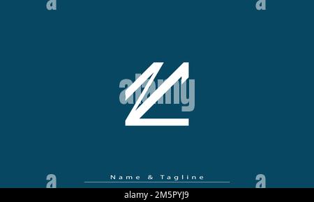 Alphabet letters Initials Monogram logo NC , CN Stock Vector