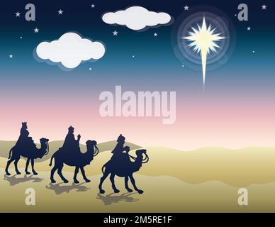 Three Kings Day Background Stock Vector