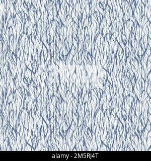 Seamless pattern. White texture thin blue threads on a white background Stock Photo