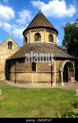 Cambridge, The Round Church, 12th century Crusaders church, Cambridgeshire, England, UK Stock Photo