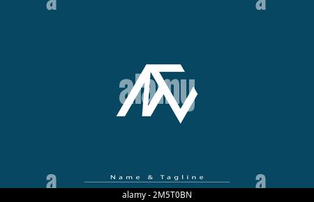 Alphabet letters Initials Monogram logo NC , CN Stock Vector