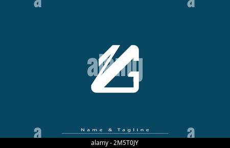 Alphabet letters Initials Monogram logo NG , GN Stock Vector