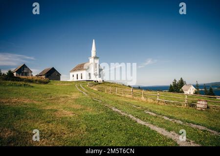 Historic church at Highland Village Museum Iona Cape Breton with