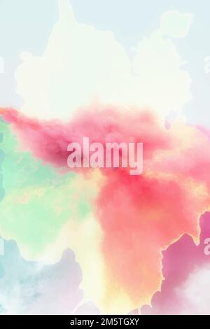 Vector red gradient smoke explosion effect background Stock Vector