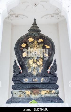 Wat Ratchanatdaram Woravihara (Temple of the Royal Niece) - Thai Buddhist temple in Bangkok, Thailand. Details. Stock Photo