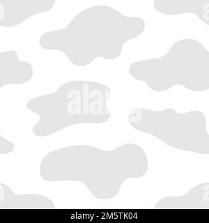 Light gray seamless cloud patterned background vector Stock Vector