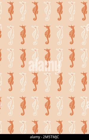Underwater animals seamless pattern vector Stock Vector