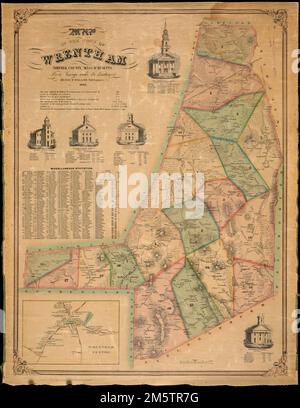 Map of the town of Wrentham: Norfolk County, Massachusetts