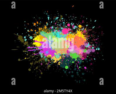 Abstraction colored blots. Vector illustration Stock Vector