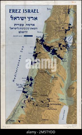 Israel, Relief Map Stock Photo - Alamy