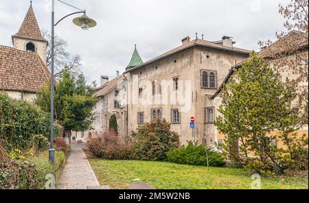 historic centre of the municipality of Eppan at the South Tyrolean wine route - Appiano, Bolzano  in South Tyrol, Trentino Alto Adige - Italy Stock Photo