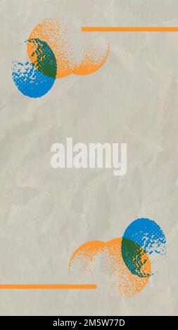 Halftone coronavirus cells on a beige background Stock Vector