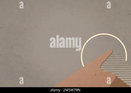 Minimalist vector sun mountain landscape retro poster style Stock Vector