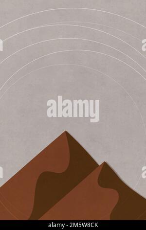 Dull color landscape simple vector poster aesthetics Stock Vector Image ...