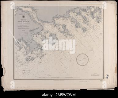 Dominion of Canada, Nova Scotia, Ship Harbor and adjacent anchorages : from a British survey in 1854. Relief shown by shading and spot heights. Depths shown by soundings and isolines.... , Canada  , Nova Scotia  ,province  Ship Harbour Stock Photo