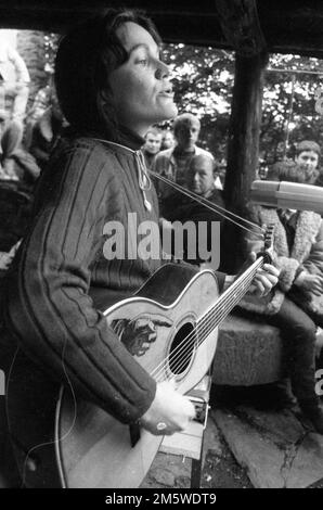 3rd Festival of Chanson and Folklore on 26. 5. 1966 at Waldeck Castle, Meeting Points of the Alternatives, Germany Stock Photo