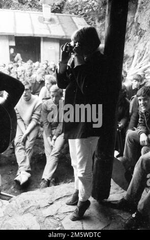 3rd Festival of Chanson and Folklore on 26. 5. 1966 at Waldeck Castle, Meeting Points of the Alternatives, Germany Stock Photo