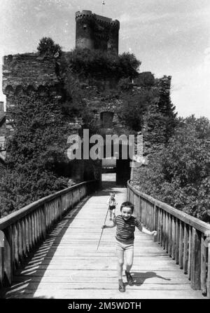 3rd Festival of Chanson and Folklore on 26. 5. 1966 at Waldeck Castle, Meeting Points of the Alternatives, Germany Stock Photo