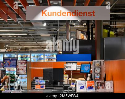 Migros Customer Service, Switzerland Stock Photo