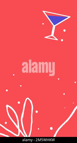 Tropical summer beach party wtih cocktail background design resource ...