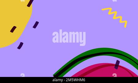 Watermelon fruit on a purple background design resource Stock Vector