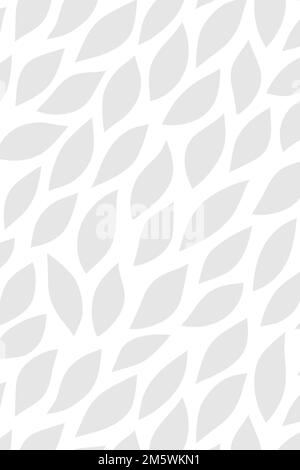 Light gray seamless leaf patterned background vector Stock Vector