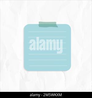 Blue reminder note sticker vector Stock Vector