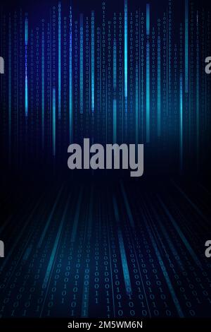 Stream of binary code design vector Stock Vector