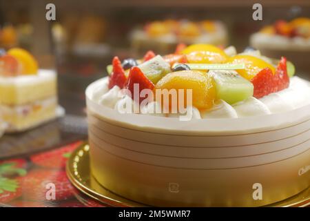 strawberry tart cake close up  Stock Photo