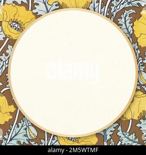 Vintage ornamental frame vector floral pattern Stock Vector