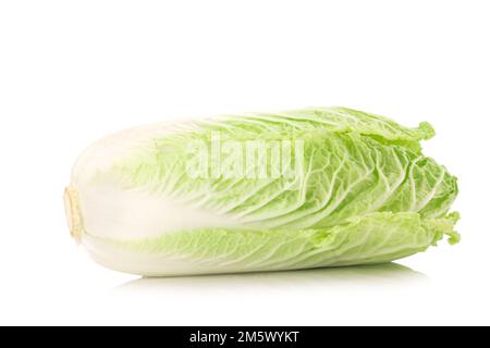 fresh chinese cabbage on a white background. Stock Photo
