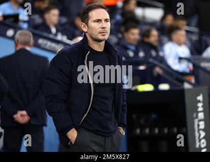 Manchester, UK. 31st Dec, 2022. Frank Lampard manager of Everton during the Premier League match at the Etihad Stadium, Manchester. Credit: Sportimage/Alamy Live News Stock Photo