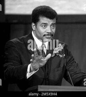 Neil deGrasse Tyson. Photo of the American astrophysicist and author, Neil deGrasse Tyson (b. 1958) , 2009. Stock Photo