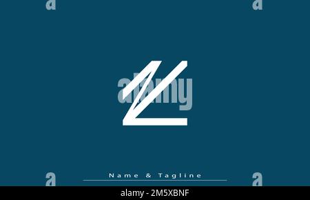 Alphabet letters Initials Monogram logo NL , LN Stock Vector