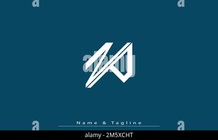 Alphabet letters Initials Monogram logo NP , PN Stock Vector