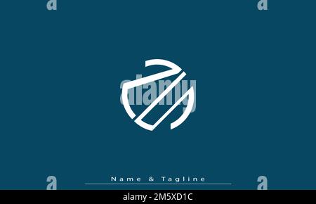 Alphabet letters Initials Monogram logo NS , SN Stock Vector